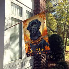 Load image into Gallery viewer, Black Labrador Retriever Fall House Flag