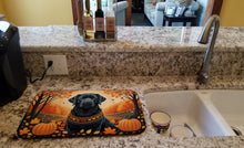 Load image into Gallery viewer, Black Labrador Retriever Fall Dish Drying Mat