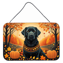 Load image into Gallery viewer, Black Labrador Retriever Fall Wall or Door Hanging Prints