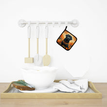 Load image into Gallery viewer, Black Labrador Retriever Fall Pot Holders - Set of 2 Decorative Kitchen Helpers | Made in the USA