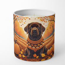 Load image into Gallery viewer, Chocolate Labrador Retriever Fall Decorative Soy Candle