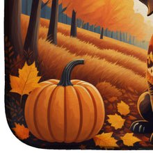 Load image into Gallery viewer, Chocolate Labrador Retriever Fall Dish Drying Mat