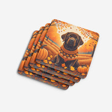 Load image into Gallery viewer, Chocolate Labrador Retriever Fall Foam Coaster