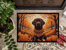 Load image into Gallery viewer, Chocolate Labrador Retriever Fall Doormat - 24x36 Decorative Floor Mat – Indoor/Outdoor Rug with Artistic Flair