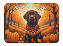 Load image into Gallery viewer, Chocolate Labrador Retriever Fall Memory Foam Kitchen Mat