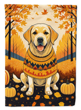Load image into Gallery viewer, Yellow Labrador Retriever Fall House Flag
