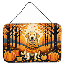 Load image into Gallery viewer, Yellow Labrador Retriever Fall Wall or Door Hanging Prints