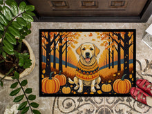 Load image into Gallery viewer, Yellow Labrador Retriever Fall Doormat - 24x36 Decorative Floor Mat – Indoor/Outdoor Rug with Artistic Flair