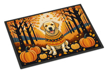 Load image into Gallery viewer, Yellow Labrador Retriever Fall Doormat - 24x36 Decorative Floor Mat – Indoor/Outdoor Rug with Artistic Flair
