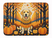 Load image into Gallery viewer, Yellow Labrador Retriever Fall Memory Foam Kitchen Mat