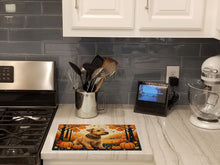 Load image into Gallery viewer, Lakeland Terrier Fall Glass Cutting Boards – Durable, Decorative Kitchen Art Large