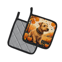Load image into Gallery viewer, Lakeland Terrier Fall Pot Holders - Set of 2 Decorative Kitchen Helpers | Made in the USA