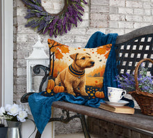Load image into Gallery viewer, Lakeland Terrier Fall Fabric Decorative Pillow