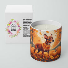 Load image into Gallery viewer, Red Miniature Pinscher Fall Decorative Soy Candle