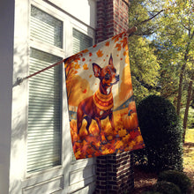 Load image into Gallery viewer, Red Miniature Pinscher Fall House Flag