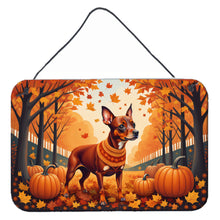 Load image into Gallery viewer, Red Miniature Pinscher Fall Wall or Door Hanging Prints