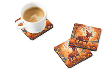 Load image into Gallery viewer, Red Miniature Pinscher Fall Foam Coaster