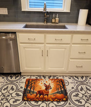 Load image into Gallery viewer, Red Miniature Pinscher Fall Memory Foam Kitchen Mat