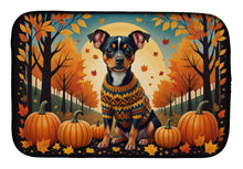 Load image into Gallery viewer, Miniature Pinscher Fall Dish Drying Mat