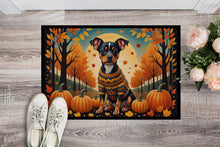 Load image into Gallery viewer, Miniature Pinscher Fall Doormat -  18x27 Decorative Floor Mat – Indoor/Outdoor Rug