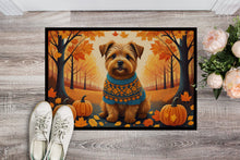 Load image into Gallery viewer, Norfolk Terrier Fall Doormat - 24x36 Decorative Floor Mat – Indoor/Outdoor Rug with Artistic Flair