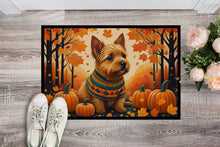 Load image into Gallery viewer, Norwich Terrier Fall Doormat - 24x36 Decorative Floor Mat – Indoor/Outdoor Rug with Artistic Flair
