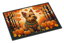Load image into Gallery viewer, Norwich Terrier Fall Doormat -  18x27 Decorative Floor Mat – Indoor/Outdoor Rug