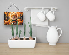 Load image into Gallery viewer, Pomeranian Fall Wall or Door Hanging Prints