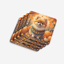 Load image into Gallery viewer, Pomeranian Fall Foam Coaster