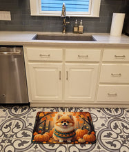 Load image into Gallery viewer, Pomeranian Fall Memory Foam Kitchen Mat