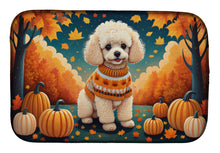 Load image into Gallery viewer, Poodle Fall Dish Drying Mat
