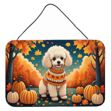 Load image into Gallery viewer, Poodle Fall Wall or Door Hanging Prints