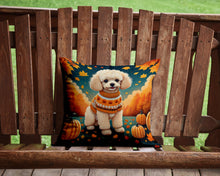 Load image into Gallery viewer, Poodle Fall Throw Pillow - 14x14 Decorative Pillow – Art for Your Home &amp; Patio