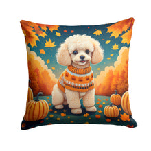 Load image into Gallery viewer, Poodle Fall Throw Pillow - 14x14 Decorative Pillow – Art for Your Home &amp; Patio