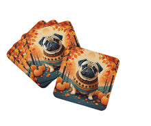Load image into Gallery viewer, Fawn Pug Fall Foam Coaster