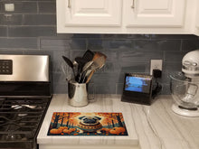 Load image into Gallery viewer, Fawn Pug Fall Glass Cutting Boards – Durable, Decorative Kitchen Art Large