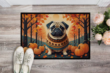 Load image into Gallery viewer, Fawn Pug Fall Doormat -  18x27 Decorative Floor Mat – Indoor/Outdoor Rug