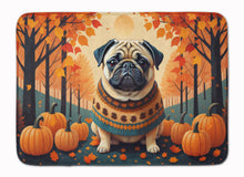 Load image into Gallery viewer, Fawn Pug Fall Memory Foam Kitchen Mat