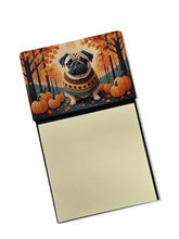 Load image into Gallery viewer, Fawn Pug Fall Sticky Note Holder- Refiilable Desk Accessory Note Pad
