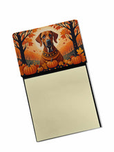 Load image into Gallery viewer, Rhodesian Ridgeback Fall Sticky Note Holder- Refiilable Desk Accessory Note Pad