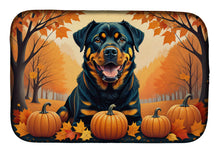 Load image into Gallery viewer, Rottweiler Fall Dish Drying Mat
