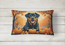 Load image into Gallery viewer, Rottweiler Fall Fabric Decorative Pillow