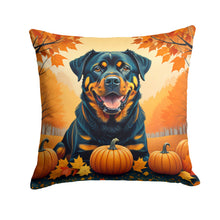 Load image into Gallery viewer, Rottweiler Fall Throw Pillow - 14x14 Decorative Pillow – Art for Your Home &amp; Patio