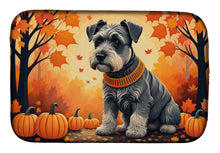 Load image into Gallery viewer, Schnauzer Fall Dish Drying Mat