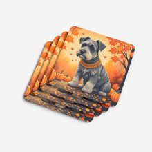 Load image into Gallery viewer, Schnauzer Fall Foam Coaster