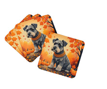 Load image into Gallery viewer, Schnauzer Fall Foam Coaster