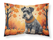 Load image into Gallery viewer, Schnauzer Fall Fabric Standard Pillowcase – Artistic Decorative Front, White Back