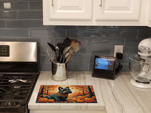 Load image into Gallery viewer, Scottish Terrier Fall Glass Cutting Boards – Durable, Decorative Kitchen Art Large