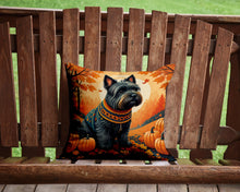 Load image into Gallery viewer, Scottish Terrier Fall Throw Pillow - 14x14 Decorative Pillow – Art for Your Home &amp; Patio