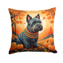 Load image into Gallery viewer, Scottish Terrier Fall Fabric Decorative Pillow
